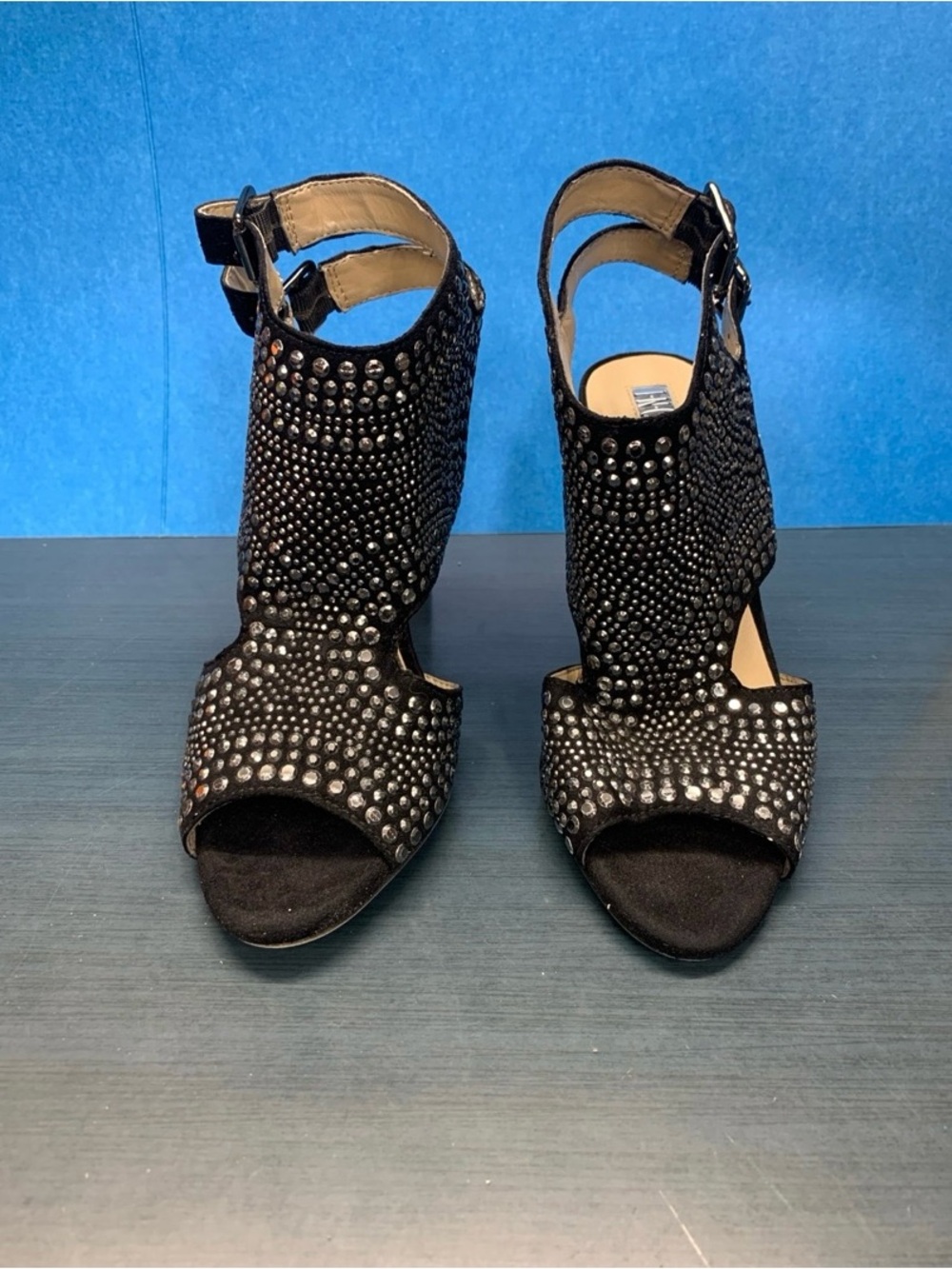 INC International Concepts Goldee2 Rhinestone Heels Size 5.5